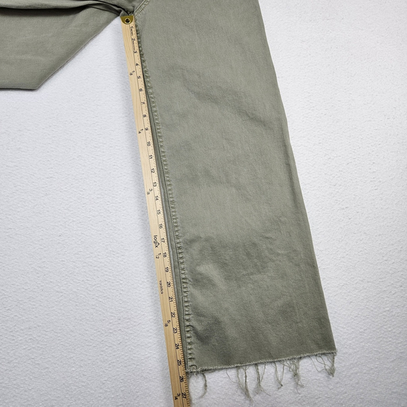 Zara High Rise Marine Wide Leg Raw Hem Pants Girls Juniors Size 13-14 Adjustable - Picture 6 of 16